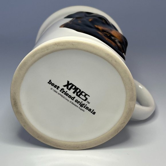 XPRES Best Friends Originals Rottweiler Dog Mug Augello 3D Vintage 1999 Cup - Picture 8 of 10